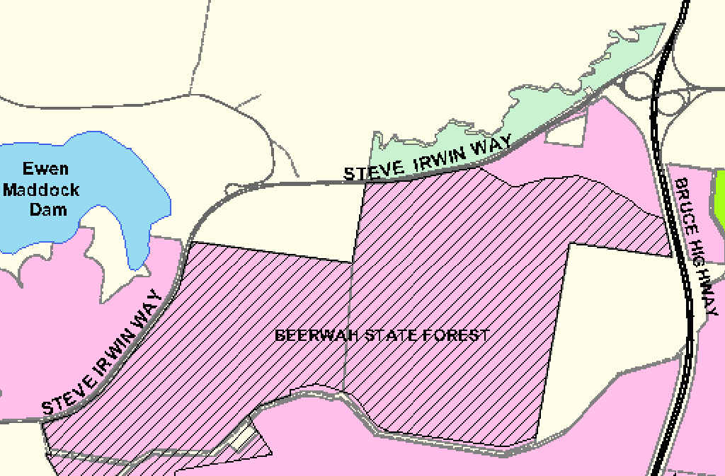 OFFROAD PARK: A map of the proposed 534-hectare motocross and BMX facility. The shaded area shows the land allocated to this park. OFFROAD PARK: A map of the proposed 534-hectare motocross and BMX facility. The shaded area shows the land allocated to this park.